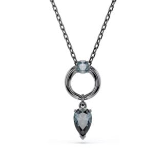 Swarovski Mesmera riipus, tumma metalli ja harmaat kristallit 5732491