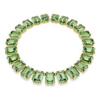 Swarovski Millenia kaulakoru, keltakullanväri ja vihreät kristallit 5714396