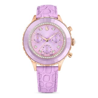 Swarovski Octea chrono rannekello, ruusukullanväri ja kirkkaat kristallit, 5690804