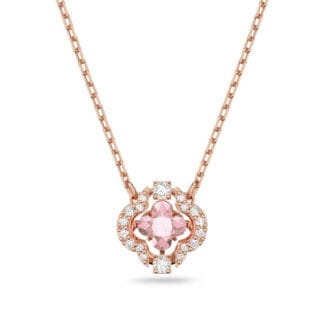 Swarovski Sparkling Dance riipus pinkillä kristallilla, ruusukullan värinen