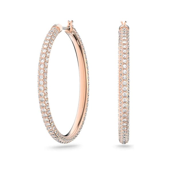 Swarovski Dextera rengaskorvakorut, ruusukullattu ja kirkkaat kristallit 5383938