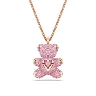 Swarovski Teddy riipus, ruusukullanväri ja Vaaleanpunaiset kristallit, 5642976