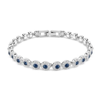 Swarovski Una Angelic rannekoru, vaalea metalli ja siniset kristallit 5733401