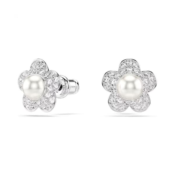 Swarovski x Ariana Grande korvakorut, valkoinen helmi ja kristallit, 5756098