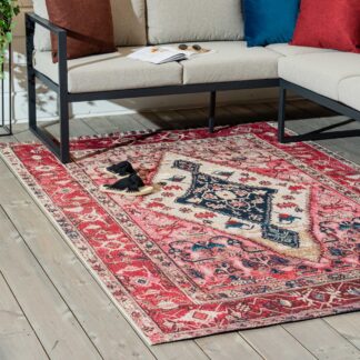 Tibet Afghan matto 160x230 cm punainen