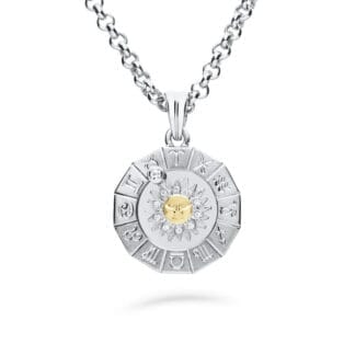 Timanttiriipus, aurinko-horoskooppi 0,14ct, iso, valkokulta