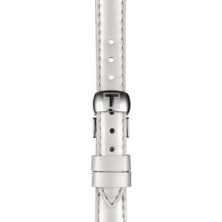 Tissot ranneke, 12 mm, valkoinen nahka, T852036540