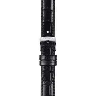Tissot ranneke, 15 mm, musta nahka, T852043622