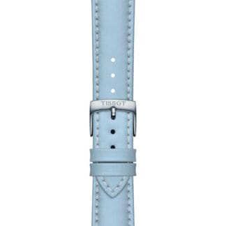 Tissot ranneke, 18 mm, vaaleansinistä nahkaa, T852048148