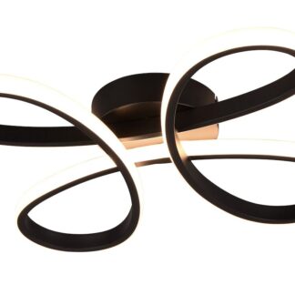 Trio Fly LED kattovalaisin 40 cm mattamusta 3000K