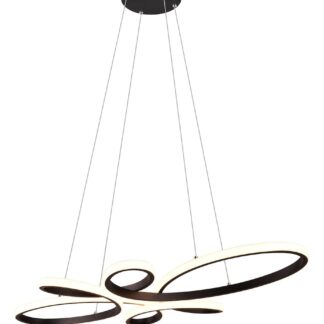 Trio Fly LED riippuvalaisin 83 cm 3000K mattamusta
