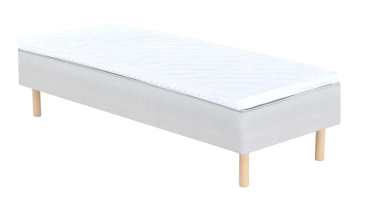 Unia Arki runkopatjasänky 90x200 cm basic pp, lv koivu jalat, beige Altea