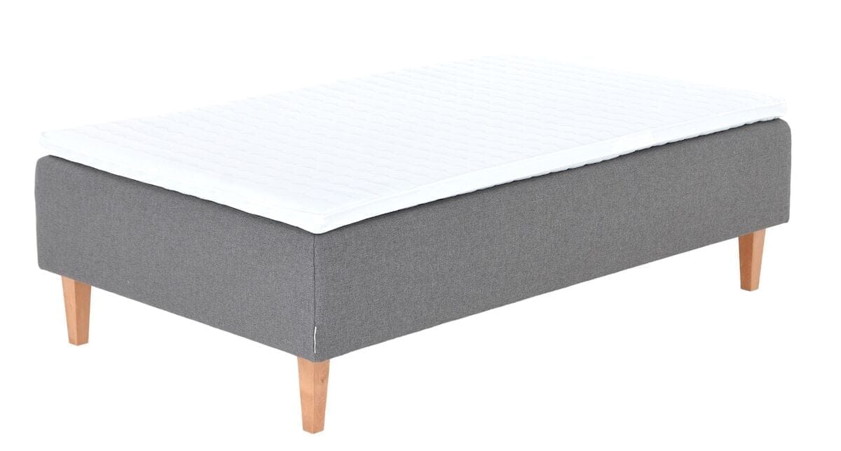 Unia Ergo runkopatjasänky 120 cm harmaa, Unia Ergo pp, jalat 23 cm