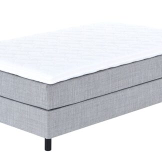 Unia Hopea jenkkisänky L 120x200 harmaa, relax 7cm, 14cm musta jalka