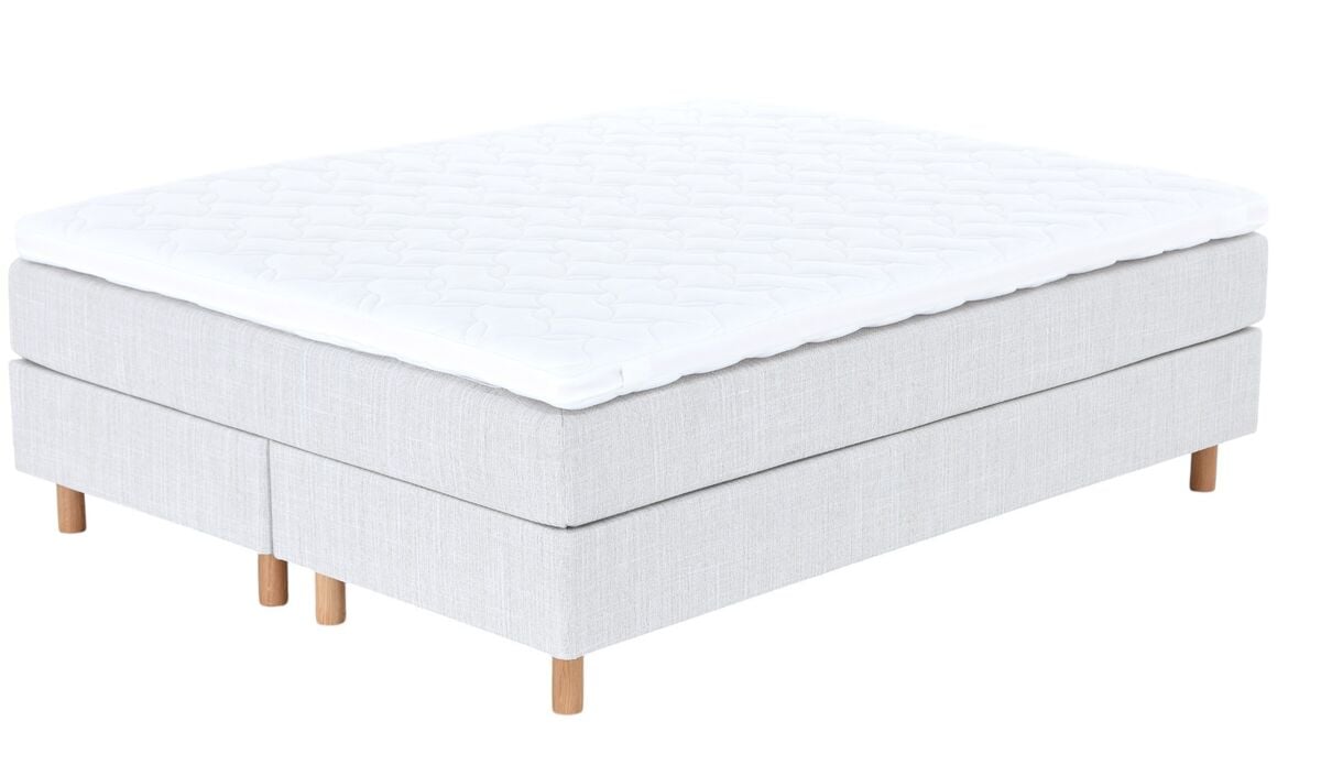 Unia Hopea jenkkisänky M/L 160x200 beige, relax 7cm, 14cm tammijalka