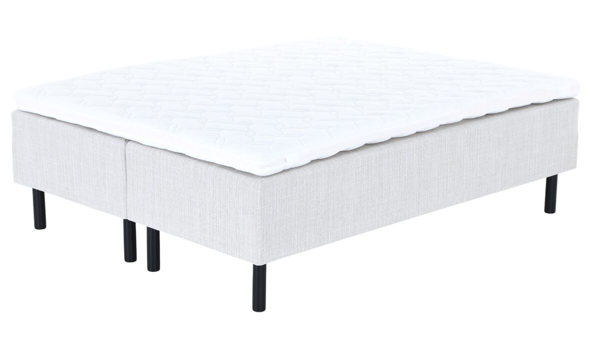 Unia Hopea runkopatjasänky XL 160x200 beige, pronssi 8cm, 23cm musta jalka