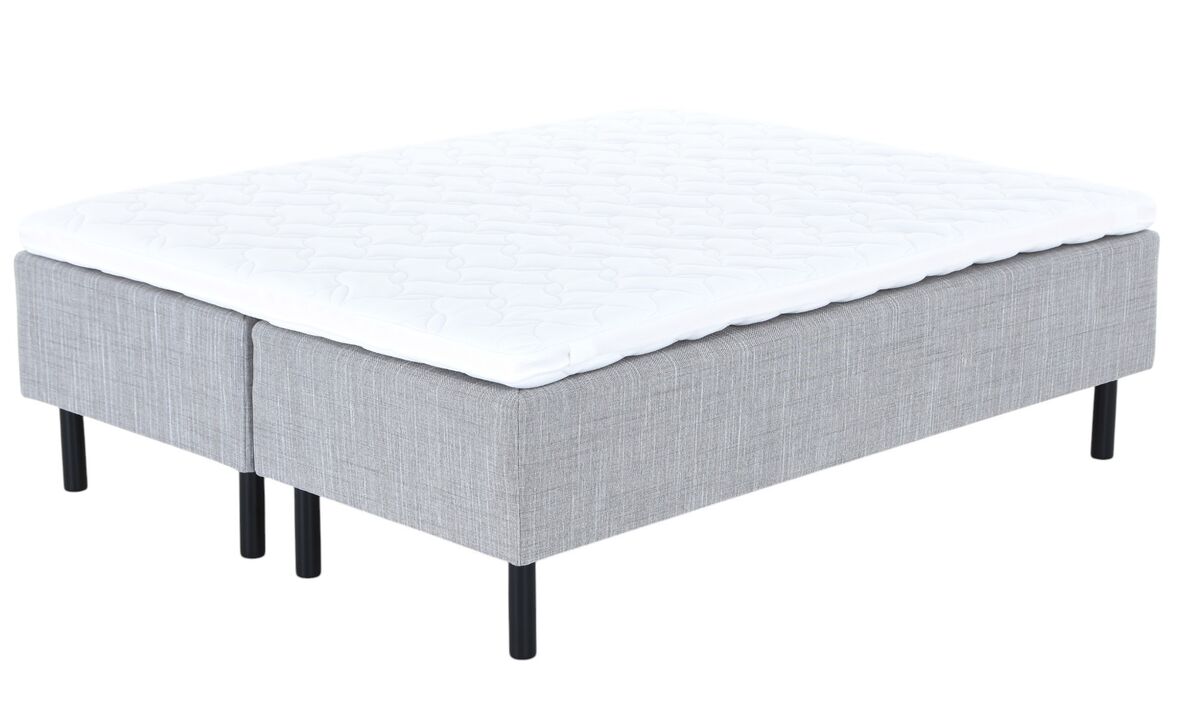 Unia Hopea runkopatjasänky M 180x200 harmaa, muoto pp, 23cm musta jalka