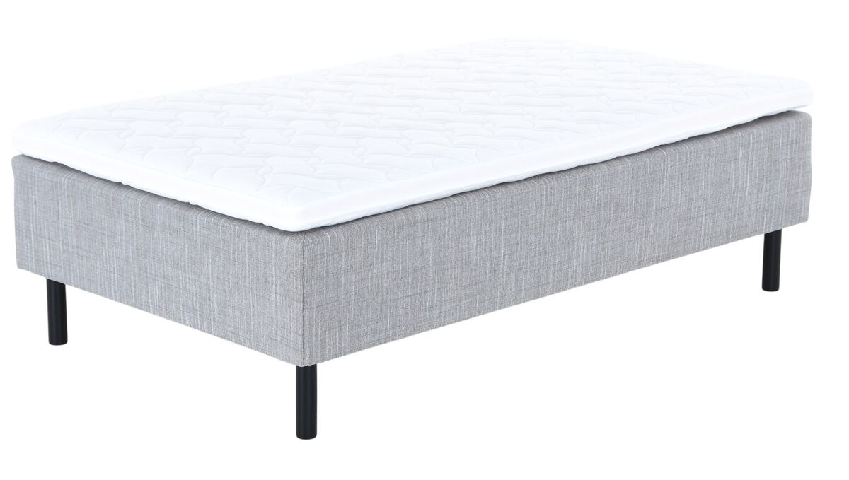 Unia Hopea runkopatjasänky L 120x200 harmaa, 900 stylex, 23cm musta jalka