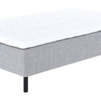 Unia Hopea runkopatjasänky L 120x200 harmaa, relax 7cm, 23cm musta jalka