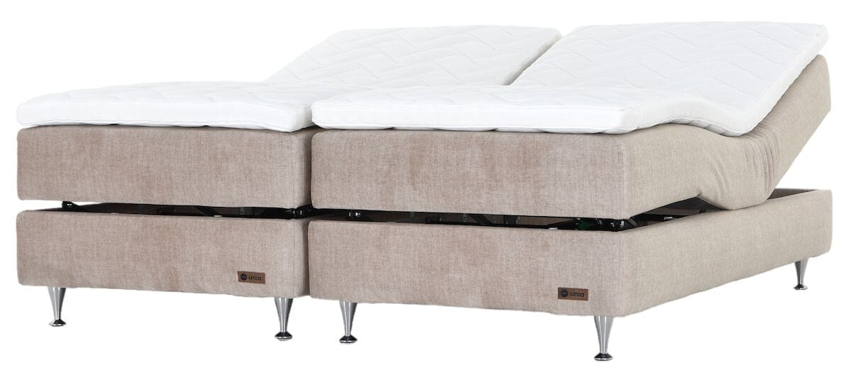 Unia Platina moottorisänky 180 M/XL Stylex, shampanja jalat, beige Vogue