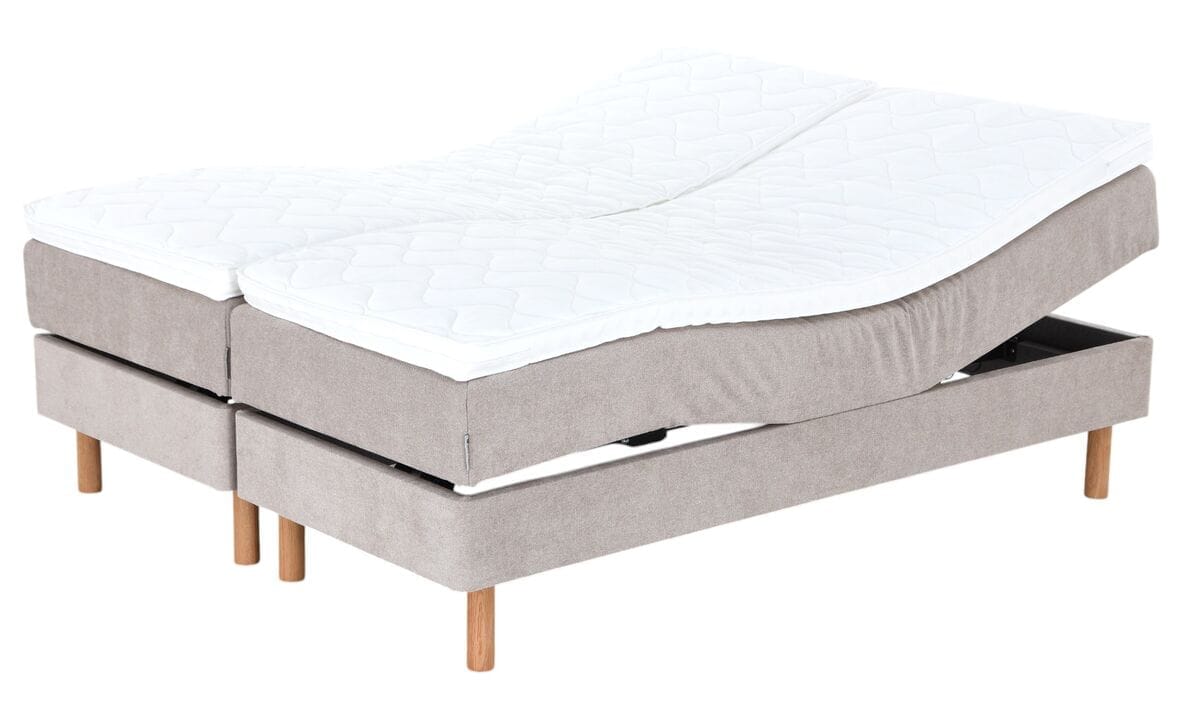 Unia Kulta moottorisänky 180x200 L beige, Unia Pronssi 5cm, Pyöreä öljytt