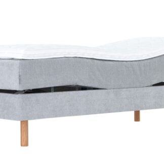 Unia Kulta moottorisänky 90x200 L v.harmaa, Unia relax 7cm, Pyöreä öljytt