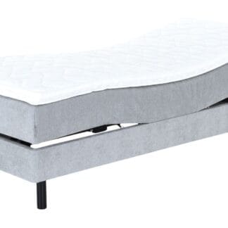 Unia Kulta moottorisänky 80x200 L v.harmaa, Unia relax 7cm, Pyöreä musta