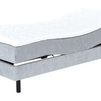 Unia Kulta moottorisänky 120x200 XL v.harmaa, Unia relax 7cm, pyöreä must