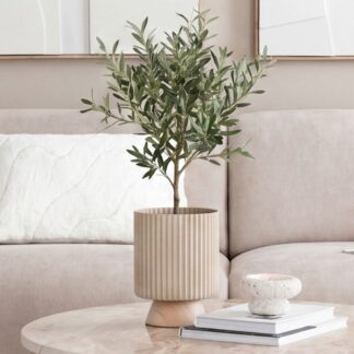 Uurre kukkaruukku 23 cm taupe
