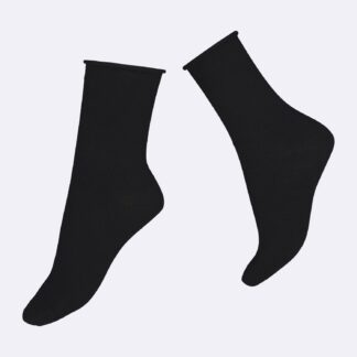 Nanso COTTON COMFORT CUFF nilkkasukat - musta