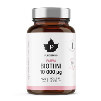 Puhdistamo Vahva Biotiini 10 000 mikrog 120 kaps 120 kaps