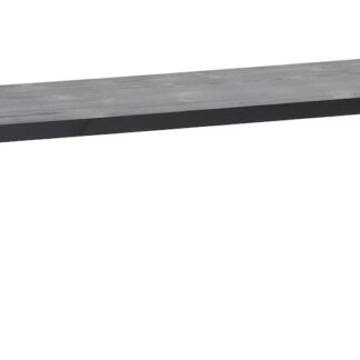 Honka penkki 155x35 cm metallijalalla musta/valkoinen