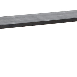 Honka penkki 195x35 cm metallijalalla musta/valkoinen