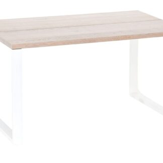 Manner tammi lankkupöytä 140x90 cm valkolakattu tammi/valkoinen
