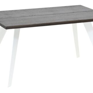 Sling tammi lankkupöytä 140x90 cm savutammi/valkoinen