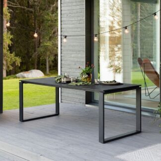 Trendline aintwood ruokapöytä 210x100 cm musta
