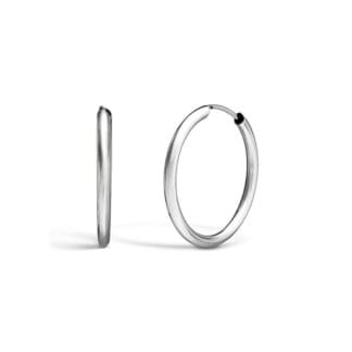 Vittoria rengaskorvakorut, 13 mm, valkokultaa
