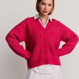 Makia Florence Cardigan - Naiset - Vaaleanpunainen