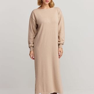 Makia Jane Knitted Dress - Naiset - Beige