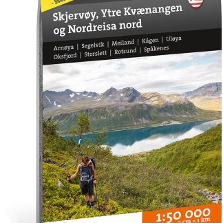 Calazo Skjervøy, Ytre Kvaernangen og Nordreisa nord Tyvek retkeilykartta