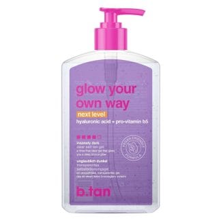 b.tan Glow Your Own Way Clear Self Tan Gel Next Level 473ml