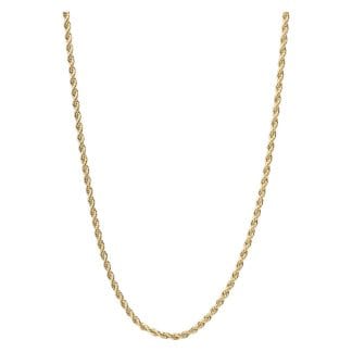 Muli Collection Rope Chain Gold Necklace