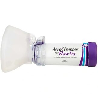 Aerochamber Plus Flow-Vu Tilanjatke Aikuisille Pienellä Maskilla 1 kpl