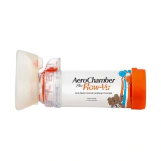 Aerochamber Plus Flow-Vu Tilanjatke Lapsille Pienellä Maskilla 1 kpl