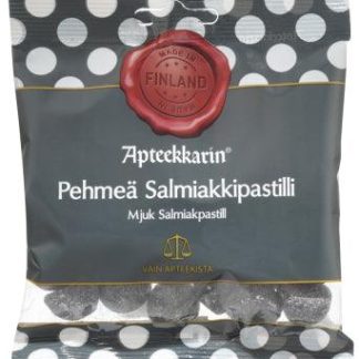 Apteekkarin Pehmeä Salmiakkipastilli 60 g