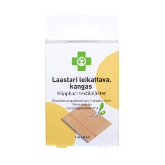 Apteekki Laastari Leikattava, Kangas 8 cm X 1 M 1 kpl