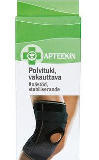 Apteekki Polvituki Vakauttava L, Musta 1 kpl