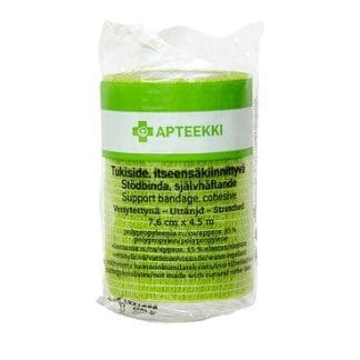 Apteekki Tukiside Itseensäkiinnittyvä Vihreä 7,6 cm X 4,5 M 1 kpl