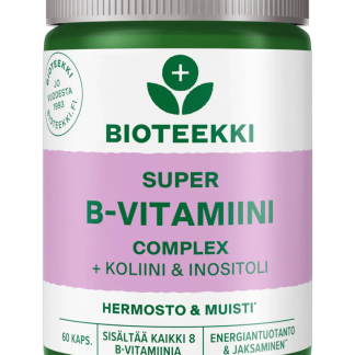 Bioteekki Super B-Vitamiini Complex (+Koliini & Inositoli) 60 kaps