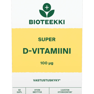 Bioteekki Super D-Vitamiini 100 ug 60 kaps